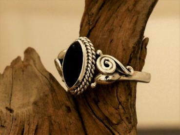 Silberring mit Onyx